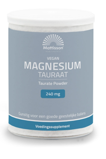 Mattisson HealthStyle Mattisson Vegan Magnesium Tauraat 250GR