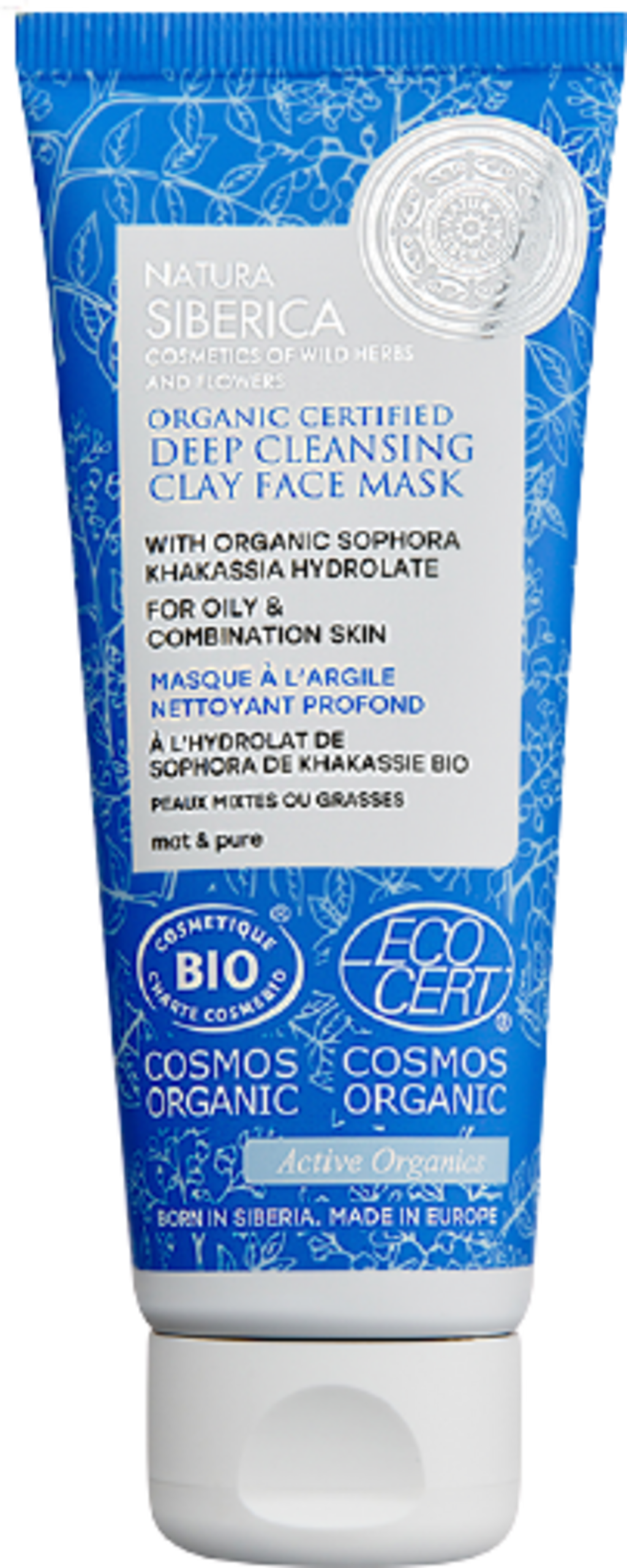 Natura Siberica  Deep Cleansing Clay Face Mask, 75 ml
