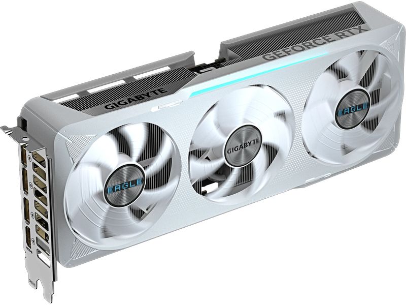 Gigabyte Grafikkarte GeForce RTX 5070 EAGLE OC ICE SFF 12 G Gigabyte Grafikkarte mit 12 GB GDDR7 Speicher