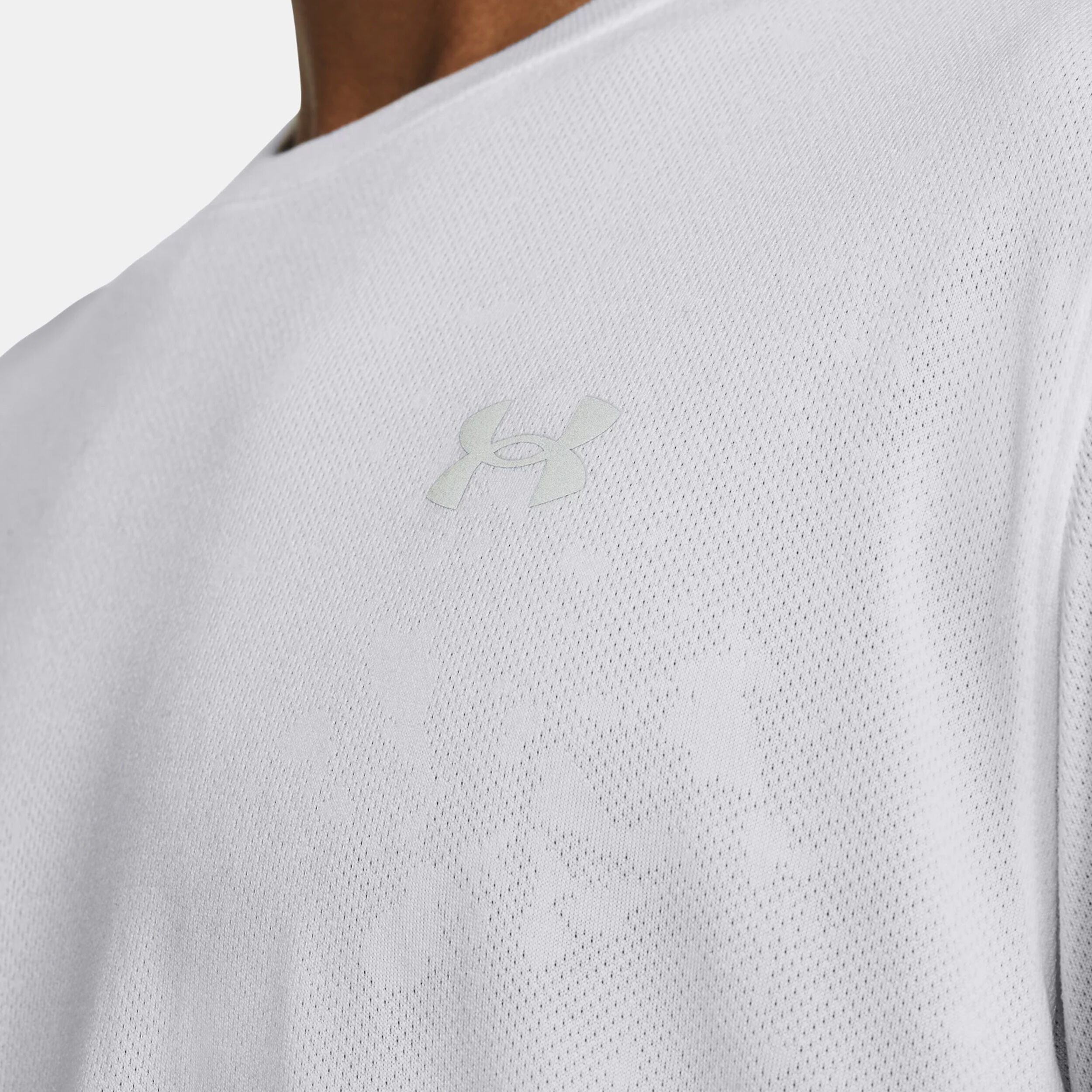 Under Armour Streaker Splatter SS Maillot De Course Hommes - Blanc