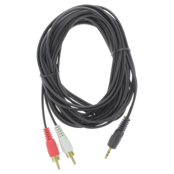 Q-Link tulp kabel 1STE/2RCA male-male 5 meter rood/wit