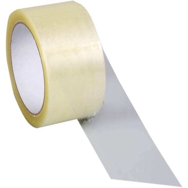 Dozensluittape, Hotmelt, PP, 50mm, 66m, transparant