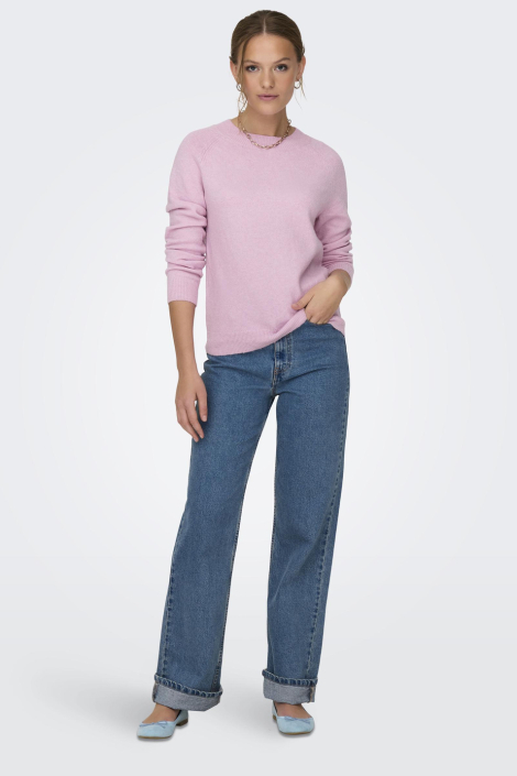 Only roze dames trui