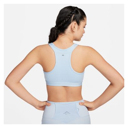 Brassière Nike Trail Swoosh On-The-Run Bleu