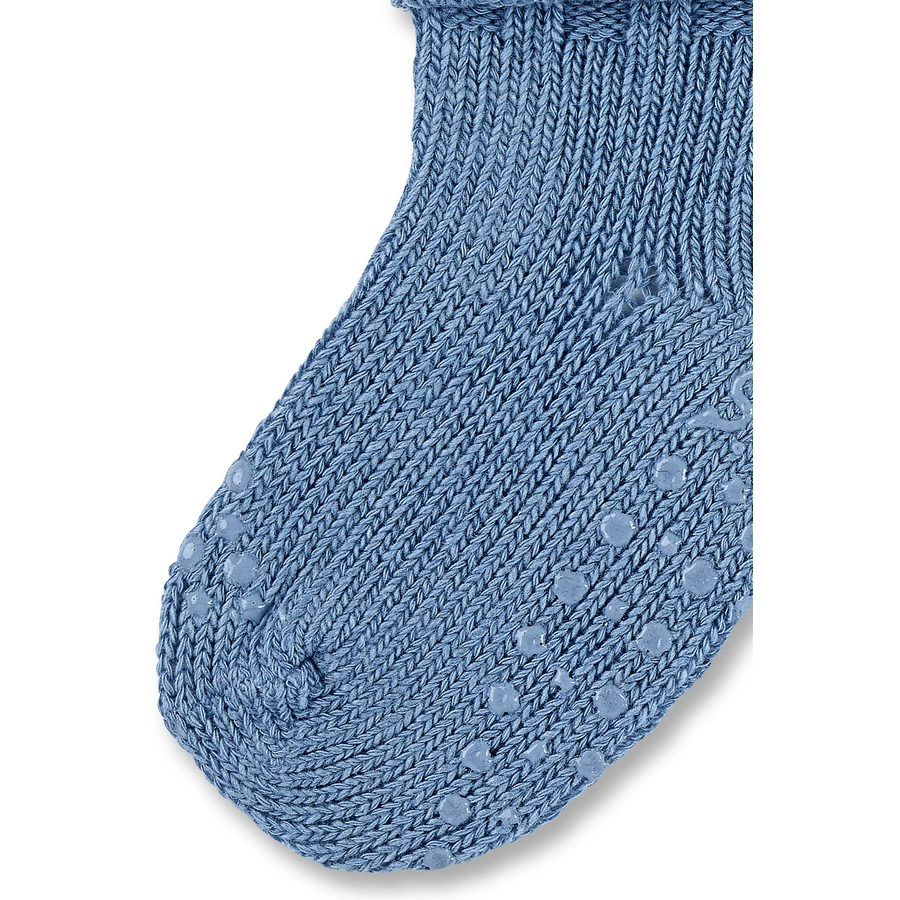 Sterntaler ABS-Krabbelsöckchen Wolle mittelblau