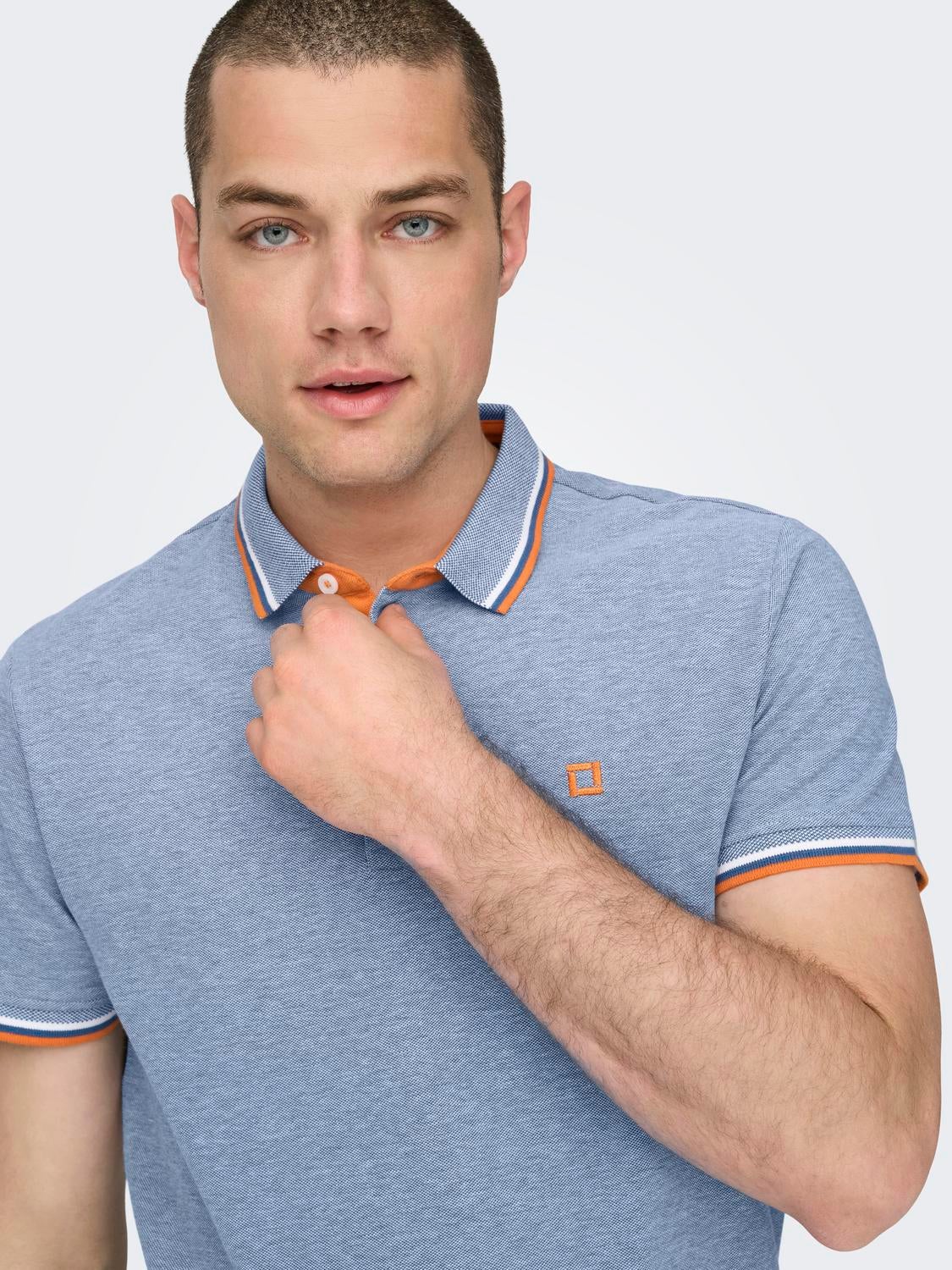 ONSFLETCHER Polo Medium Blue Denim