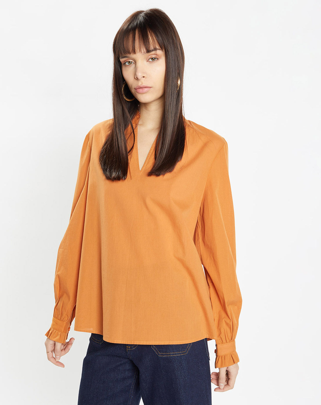 Galeries Lafayette Top Marly orange