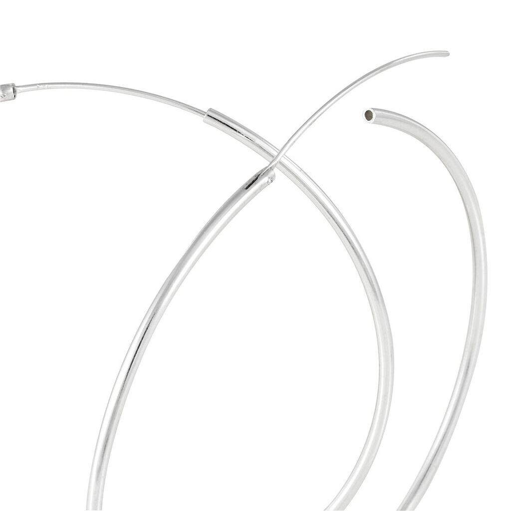 Créoles Argent Blanc Olympia