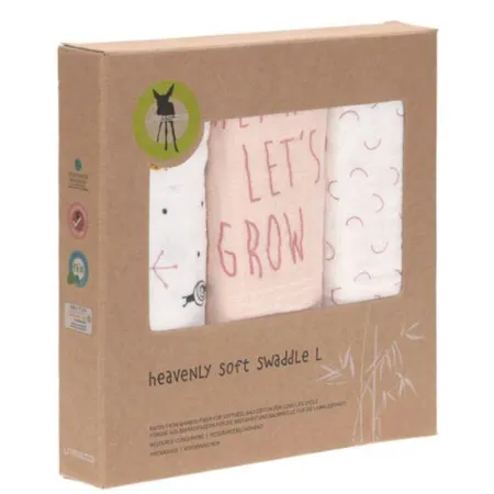 Lässig Mulltücher 80 x 80 Garden Explorer Schnecke Rosa