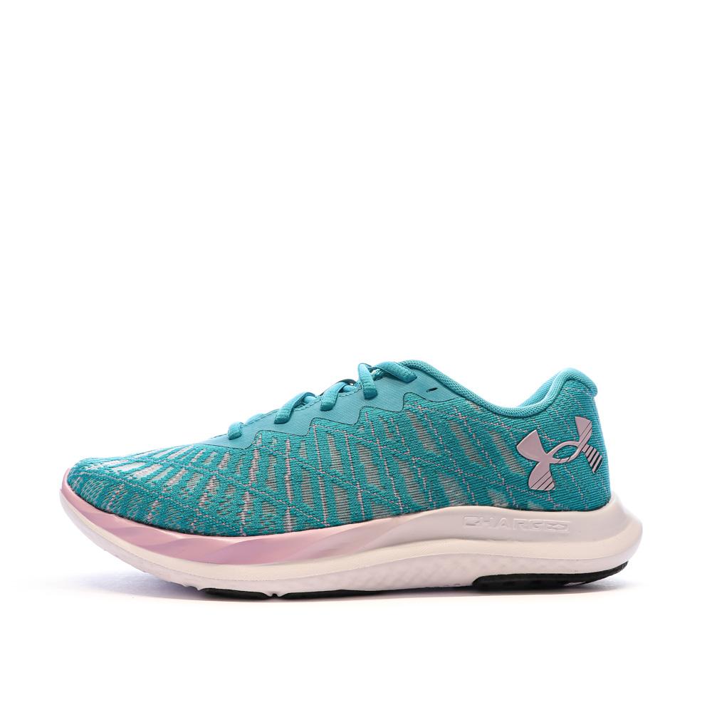 Under Armour Chaussures de Running Turquoise/Rose Femme Under Armour Charged Breeze