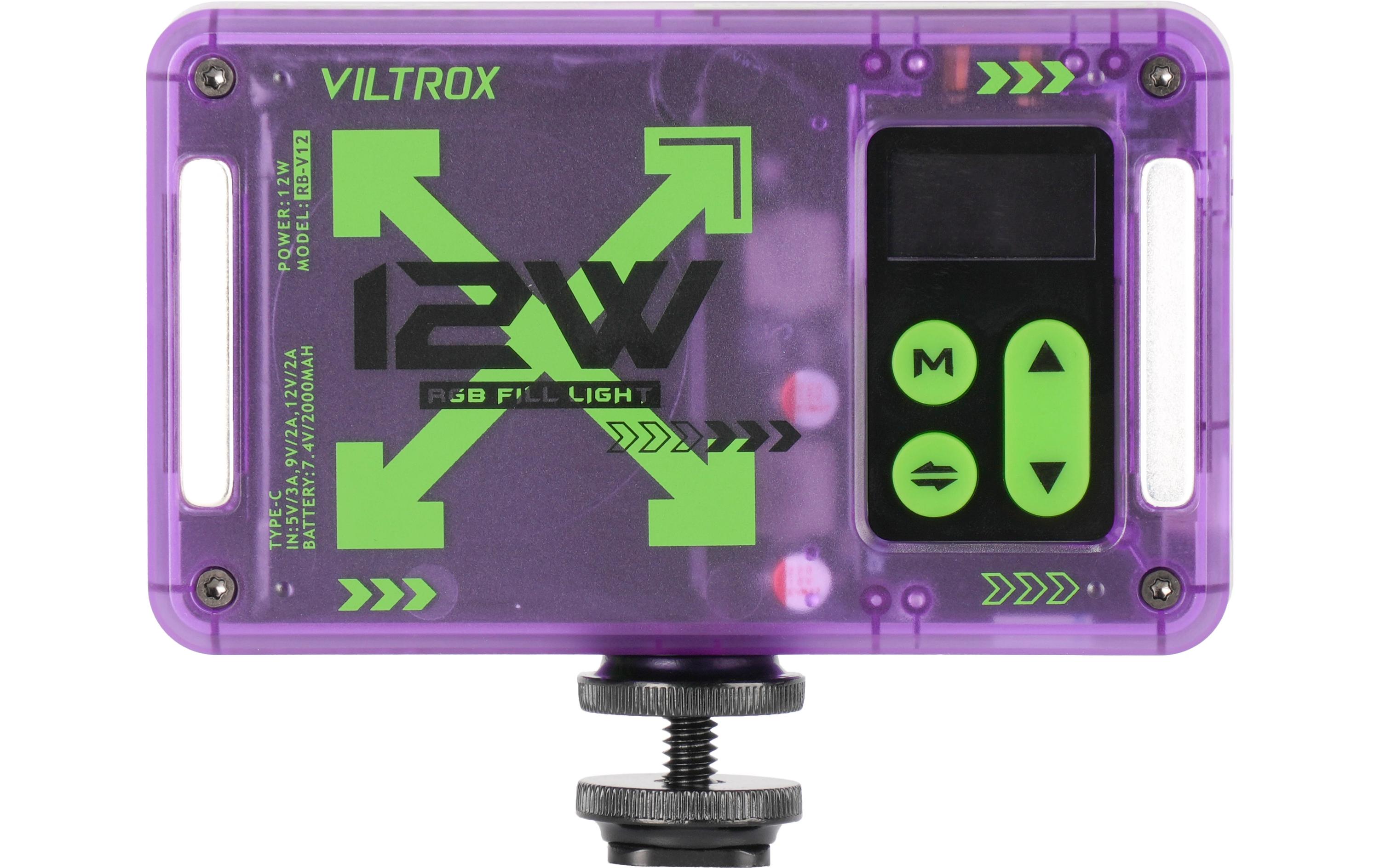 Videoleuchte RB-V12 RGB LED Light PanelMagnetische tragbare RGB-LED-Leuchte
