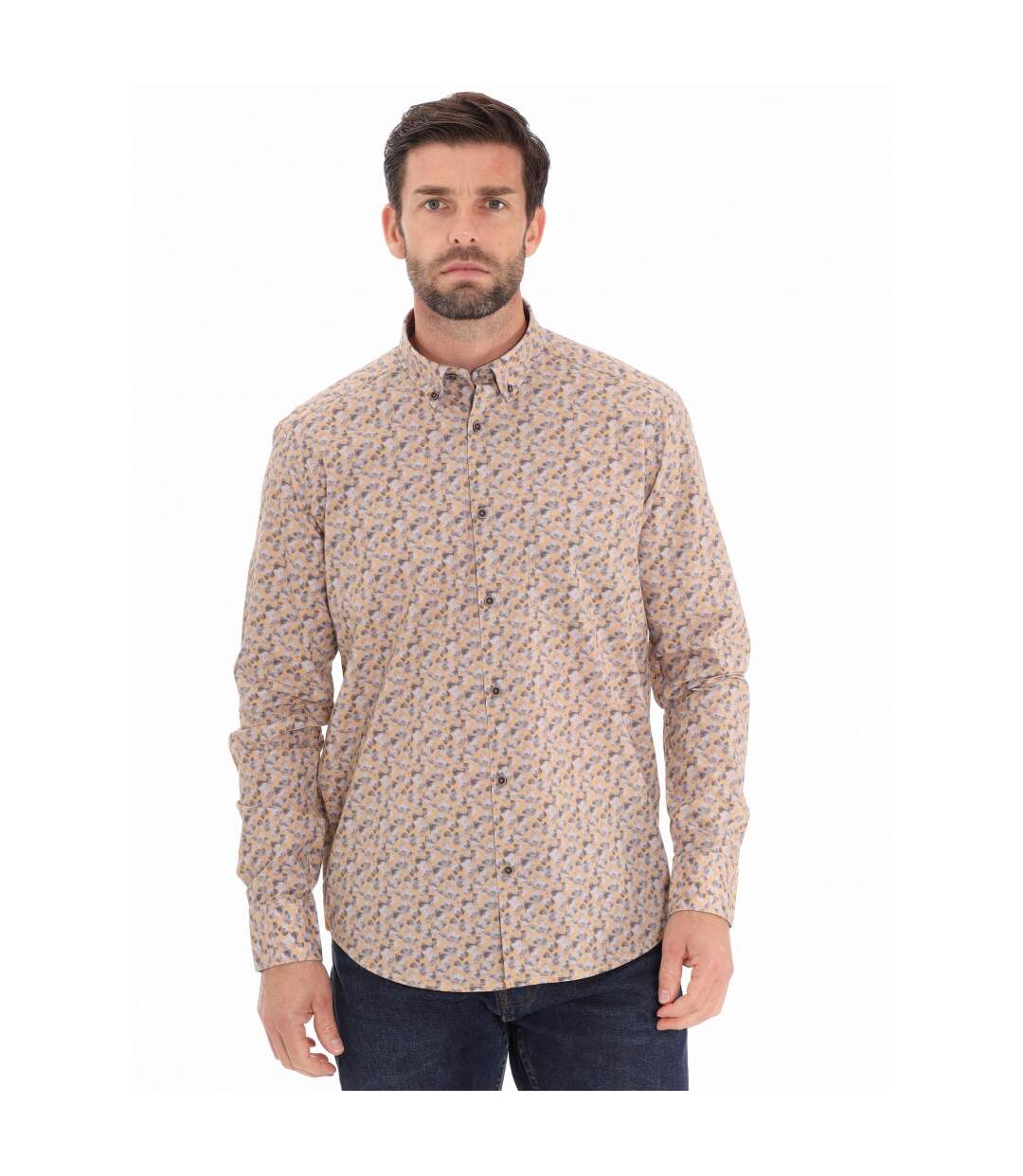 Chemise imprimée col boutonné