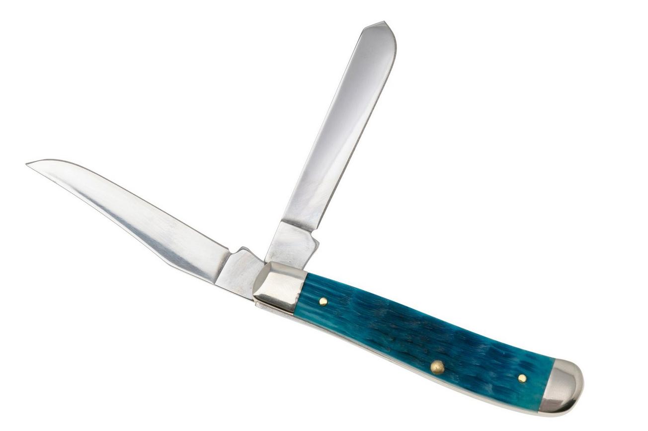 Case Mini Trapper 50641 Sky Blue Bone , Crandall Jig 6207 SS zakmes