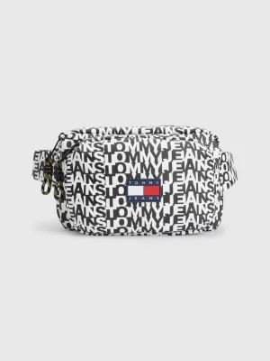 Bolsa de cintura com estampa de logotipo