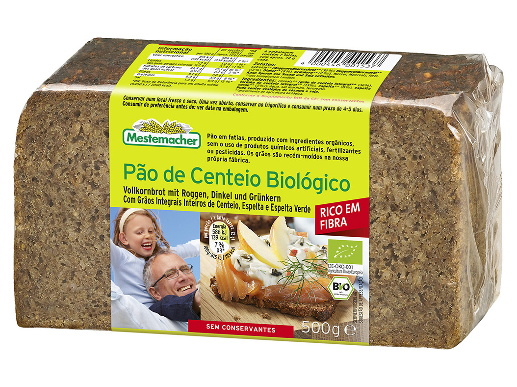 PÃO MESTEMACHER CENTEIO BIOLÓGICO 500G