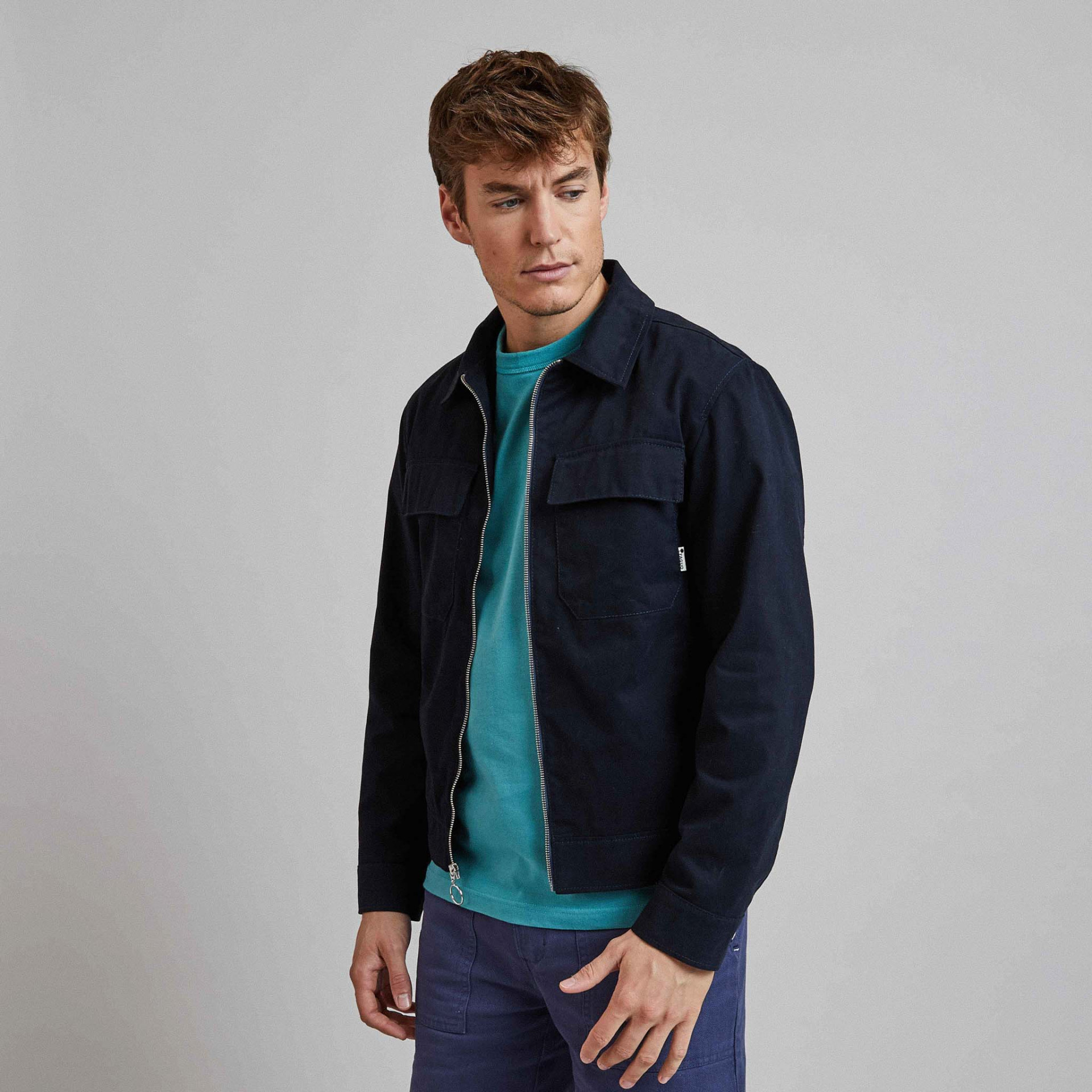 Blouson marine Coton - modèle Bondy