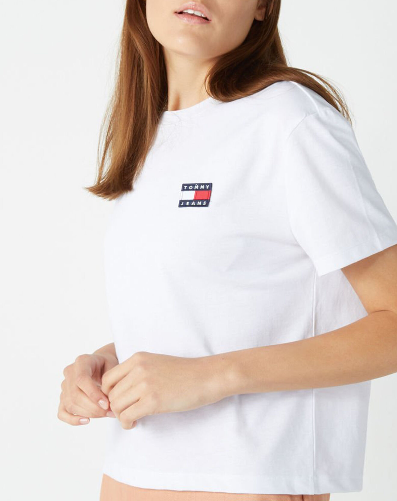 Tommy Jeans T-Shirt Tommy Badge blanc