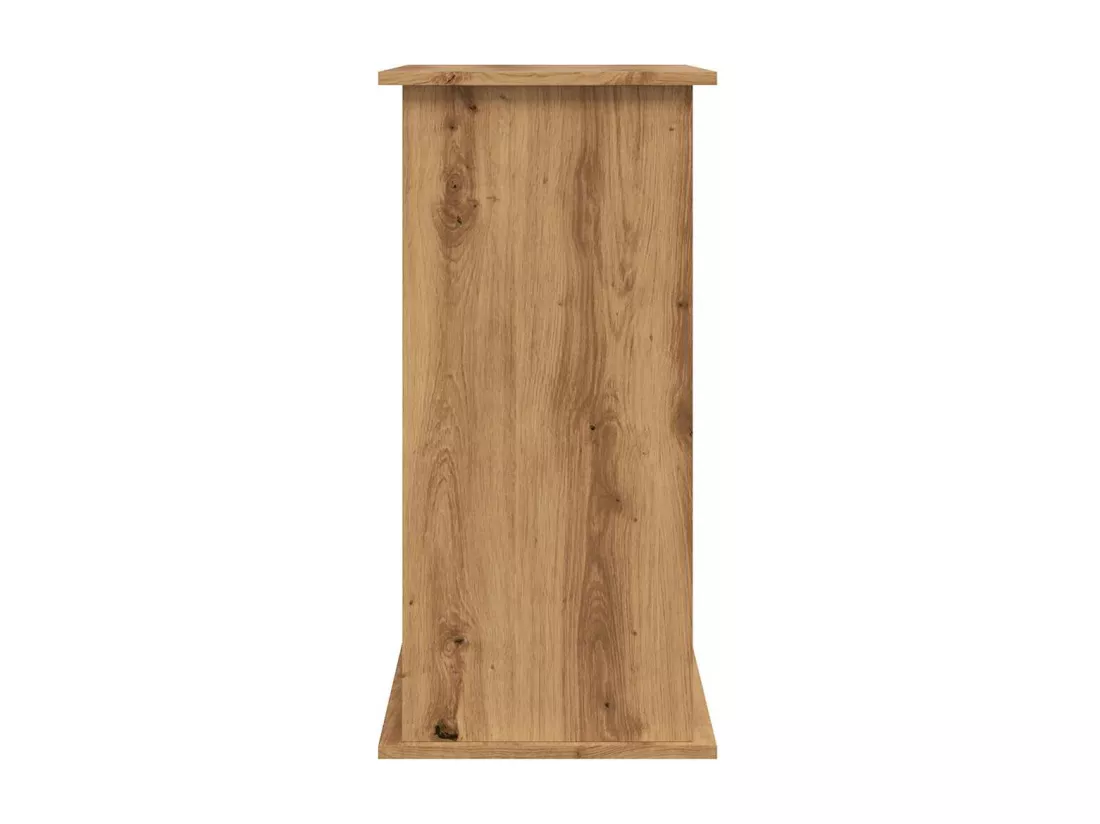 Support d'aquarium chêne artisanal 81x36x73 cm bois ingénierie