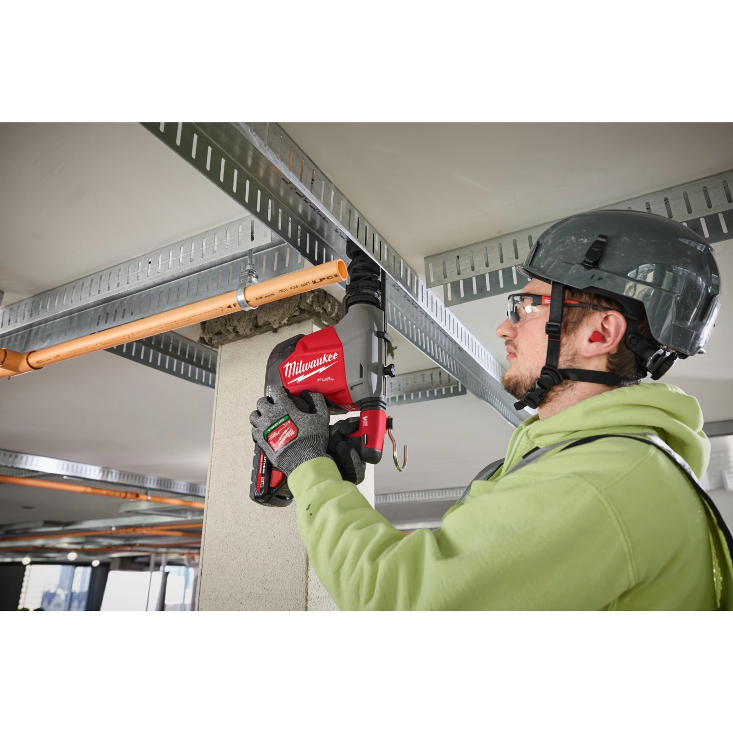 Milwaukee M18 FHAFOH16-0X 18V Li-ion accu SDS-Plus combihamer met geïntegreerde stofafzuiging in HD Box - 2.3J