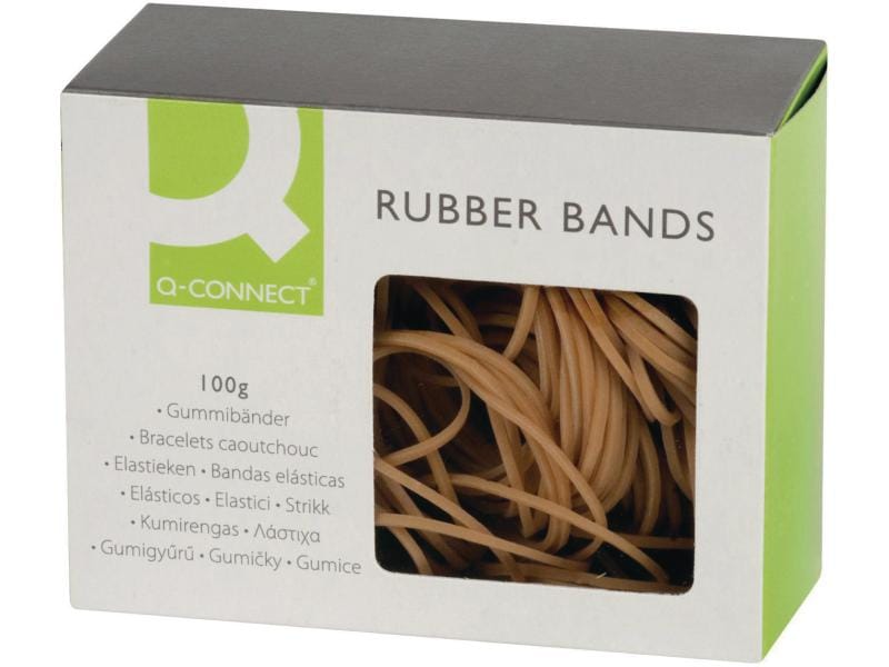 CONNECT Gummiband Nr. 10 1.5 x 30 mm, 100 g Dauerhaft elastische Gummibänder
