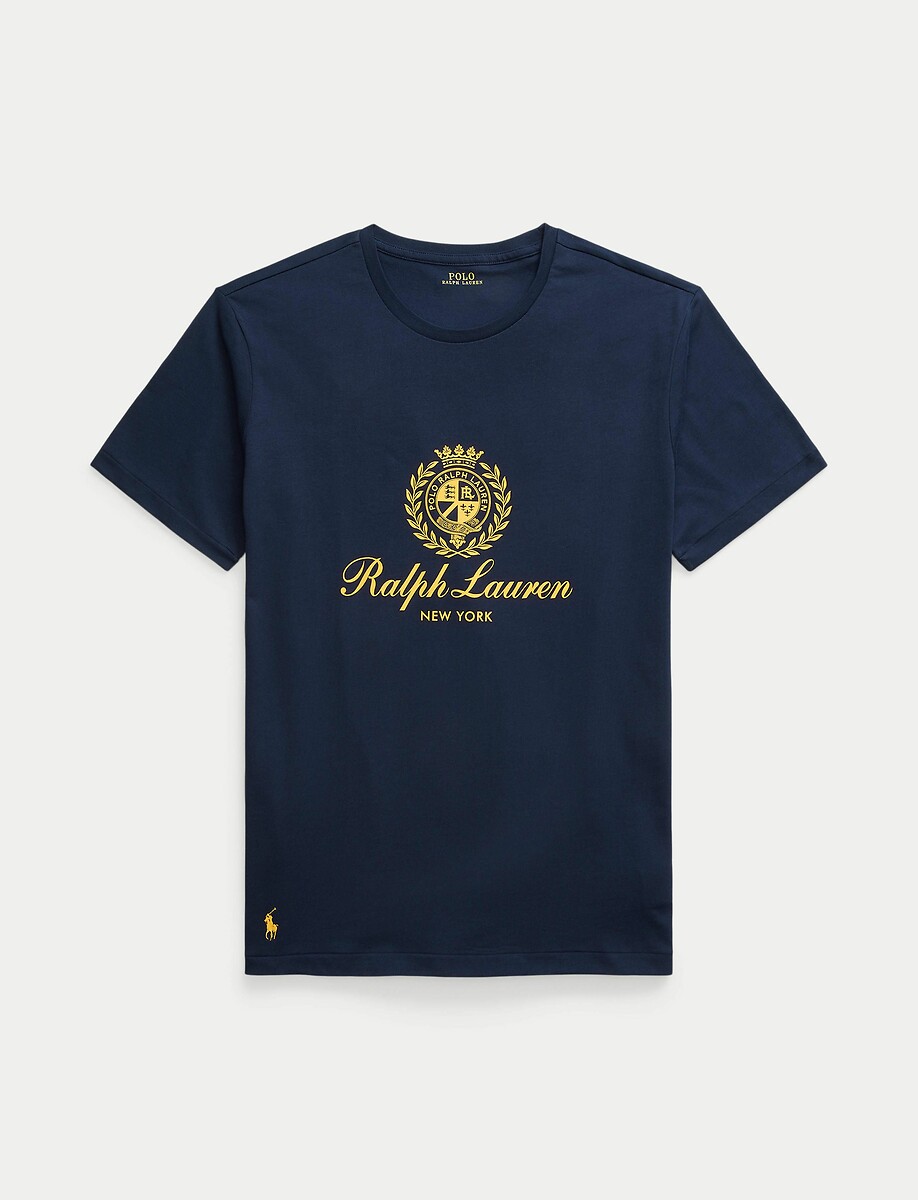 POLO RALPH LAUREN<br>Camiseta de manga comprida com logotipo