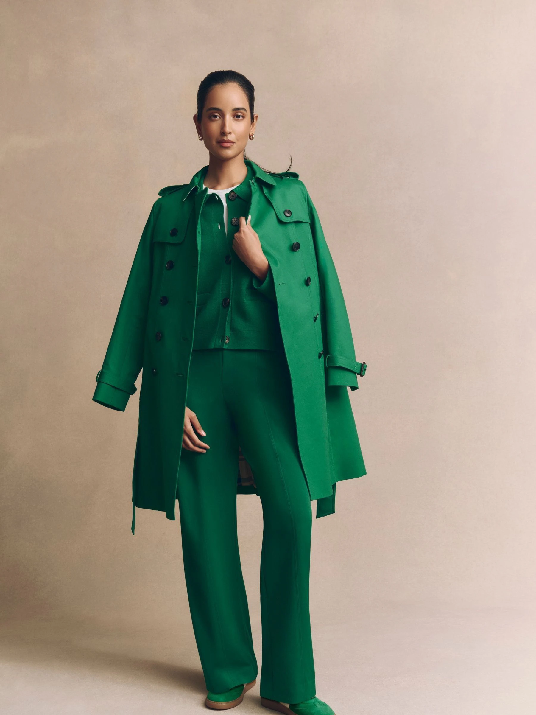 Groen - Hobbs Skylar Trench Coat