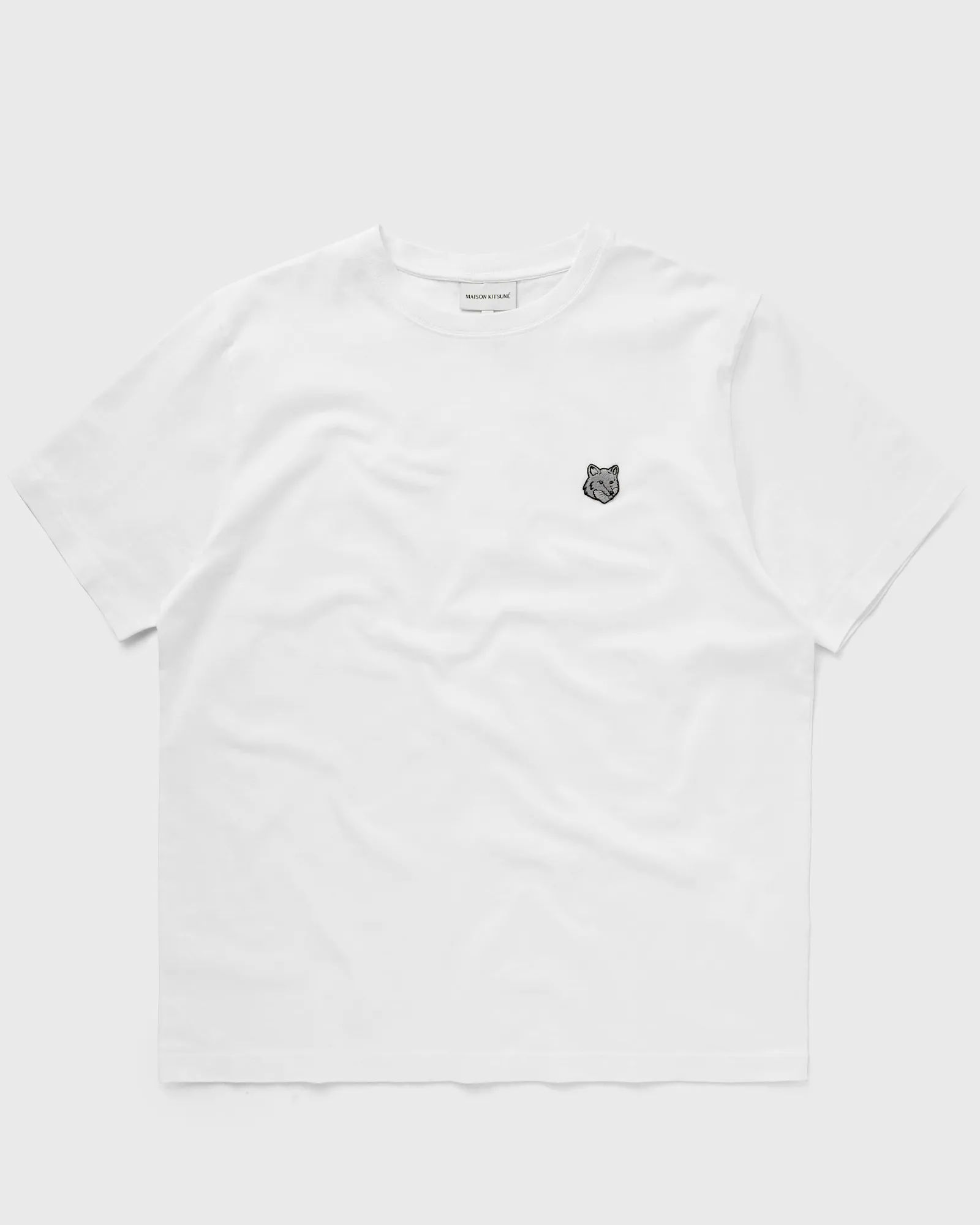 Maison Kitsune BOLD FOX HEAD PATCH COMFORT TEE SHIRT WHITE