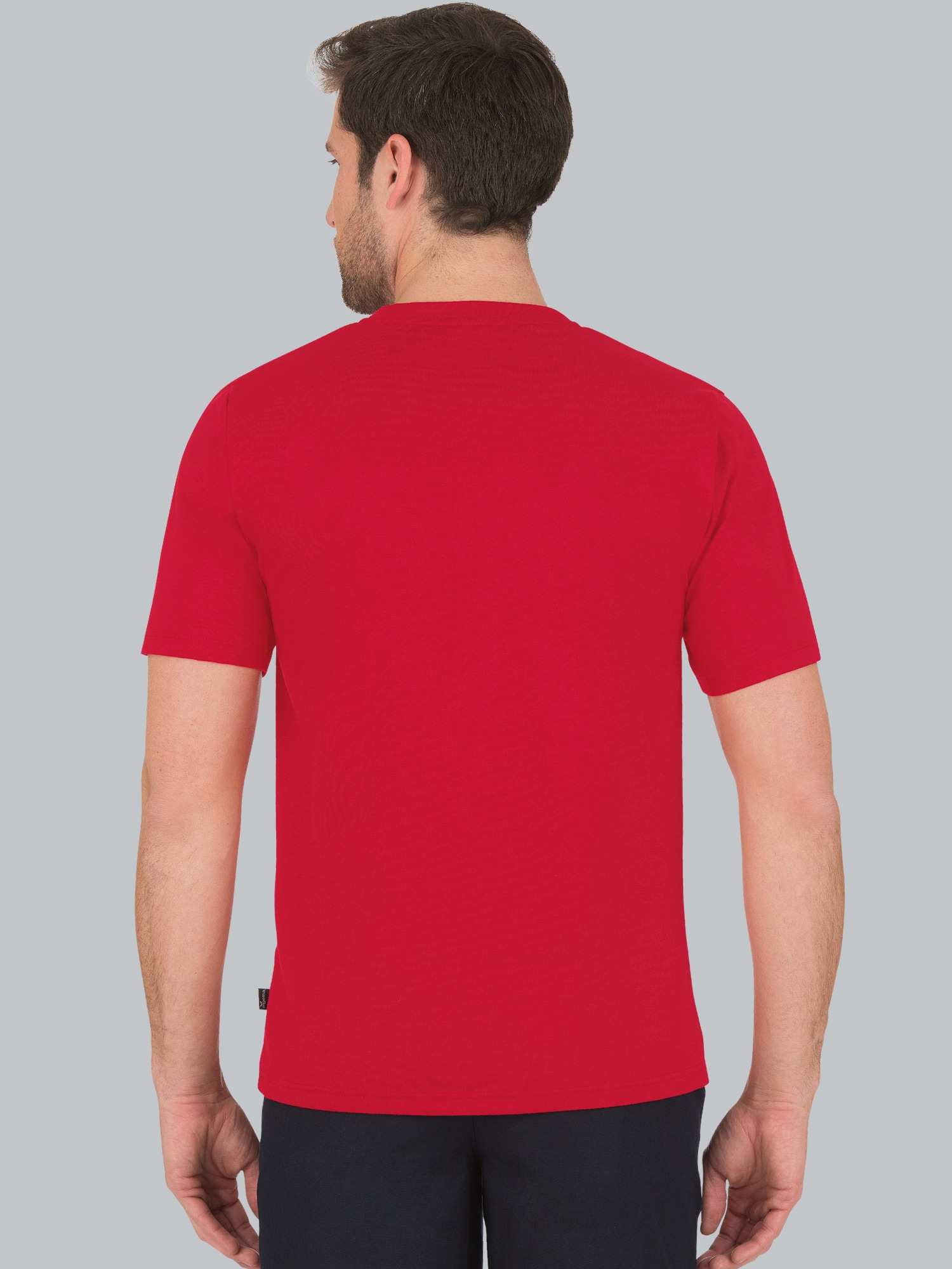 V-Shirt DELUXE Baumwolle Kirsch