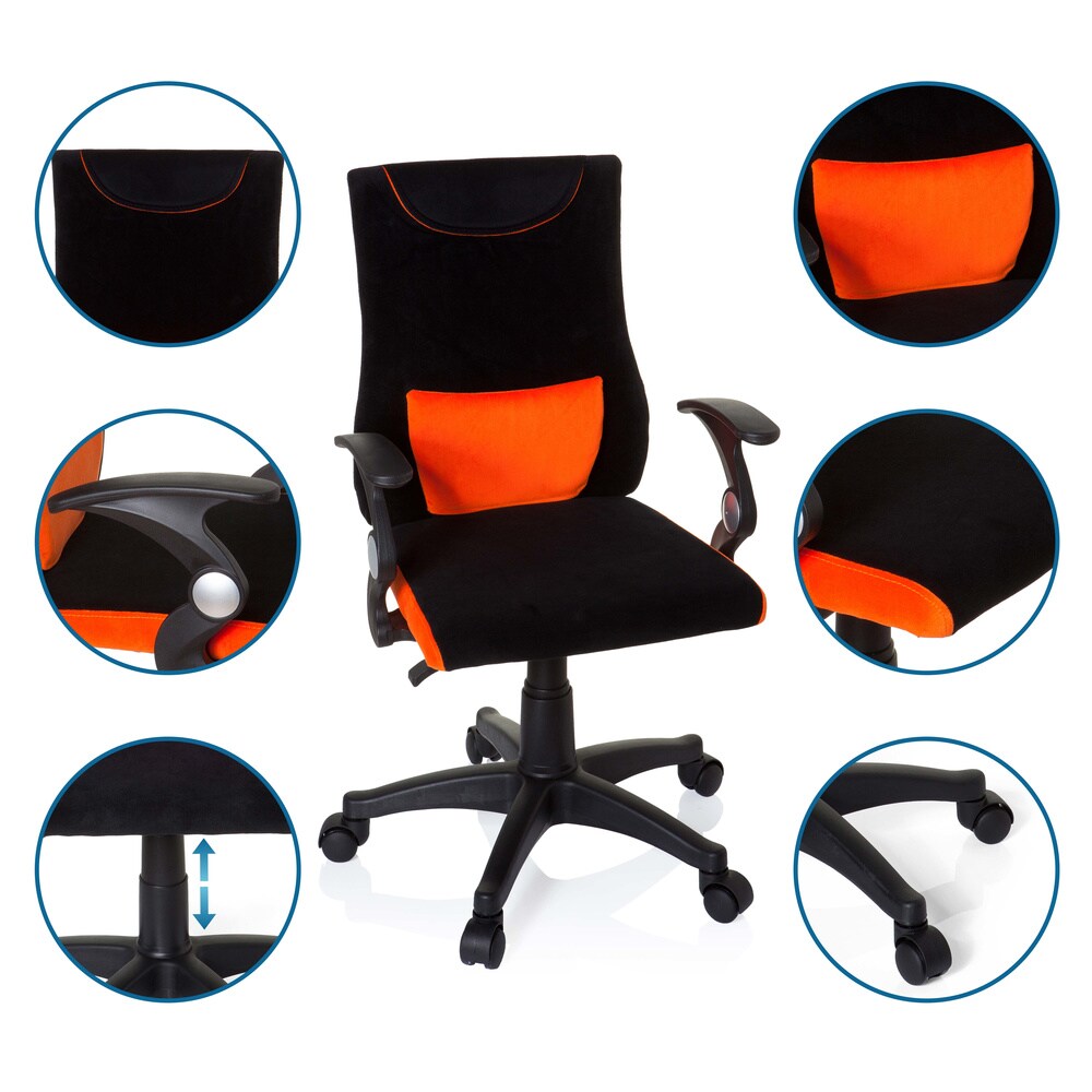 Kinderdrehstuhl KIDDY PRO AL Stoff mit Armlehnen hjh OFFICE