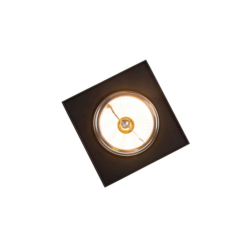 Design opbouwspot zwart draai- en kantelbaar - Kaya