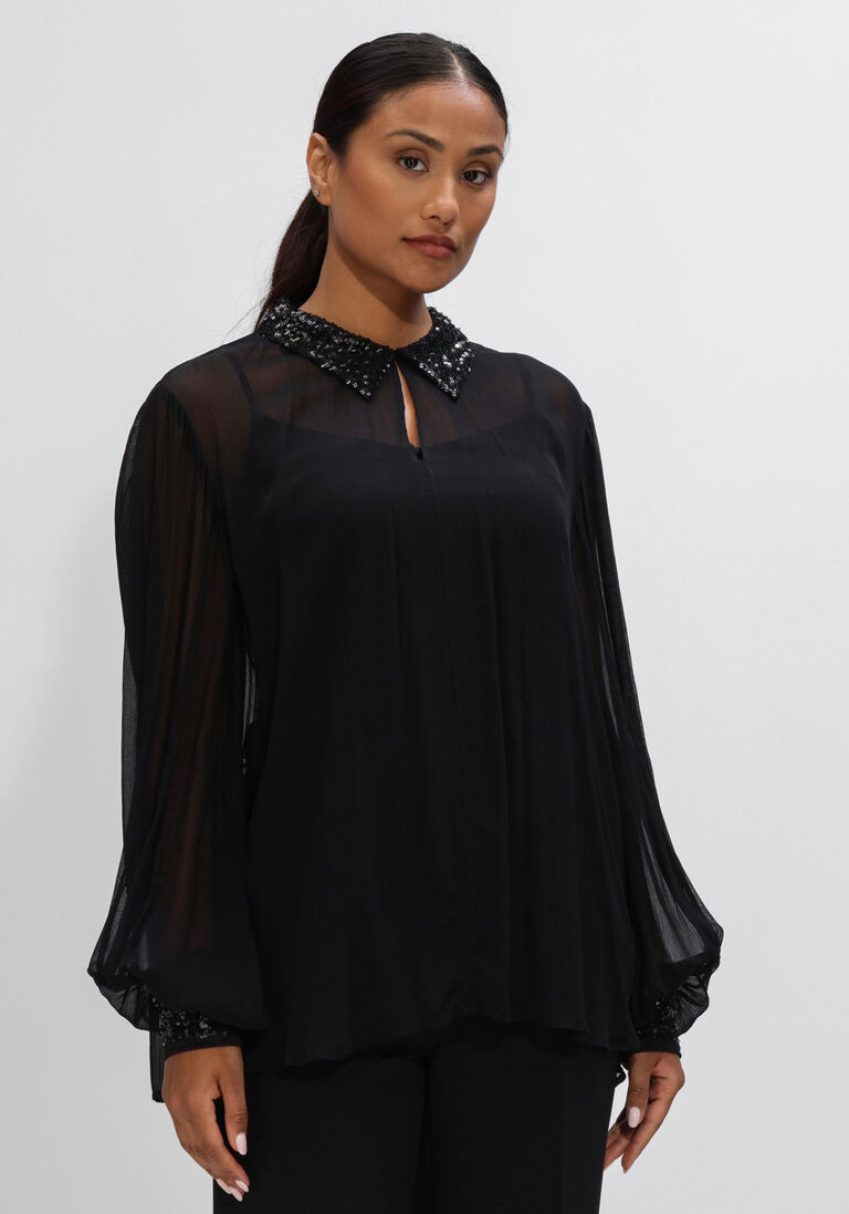 zwarte riani blouses 635380-4495