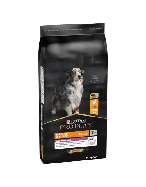 Pro Plan Dog Senior Medium & Large Breed - Hondenvoer - Kip 14 kg