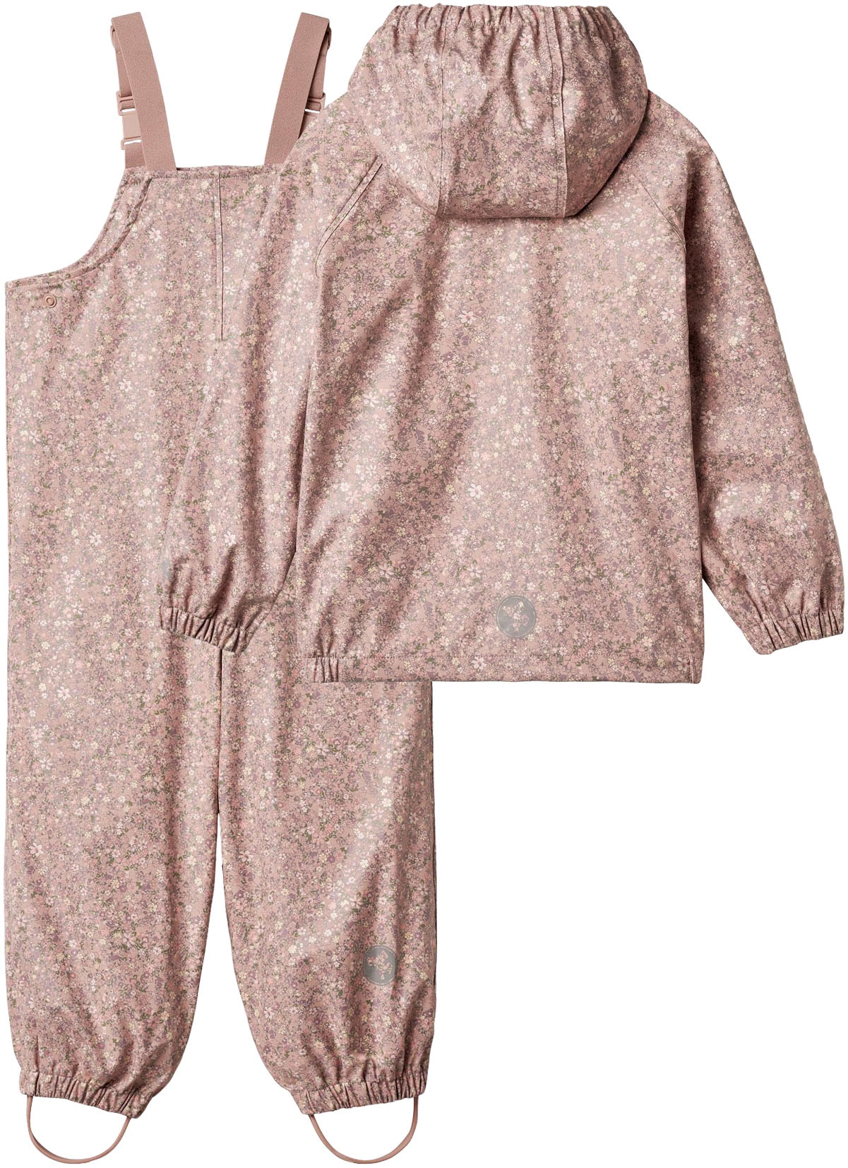 WHEAT Regenjacke »Rainwear Charlie« Set, 2 Stk. tlg. mit Kapuze mit passender Latzhose, wasserdicht mit verschweissten Nähten