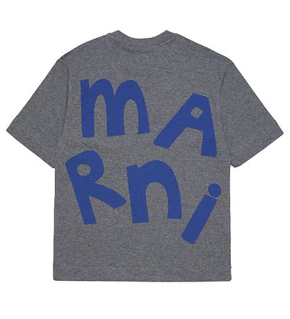 Marni T-shirt - M?rkeGråmeleret m. Bl?