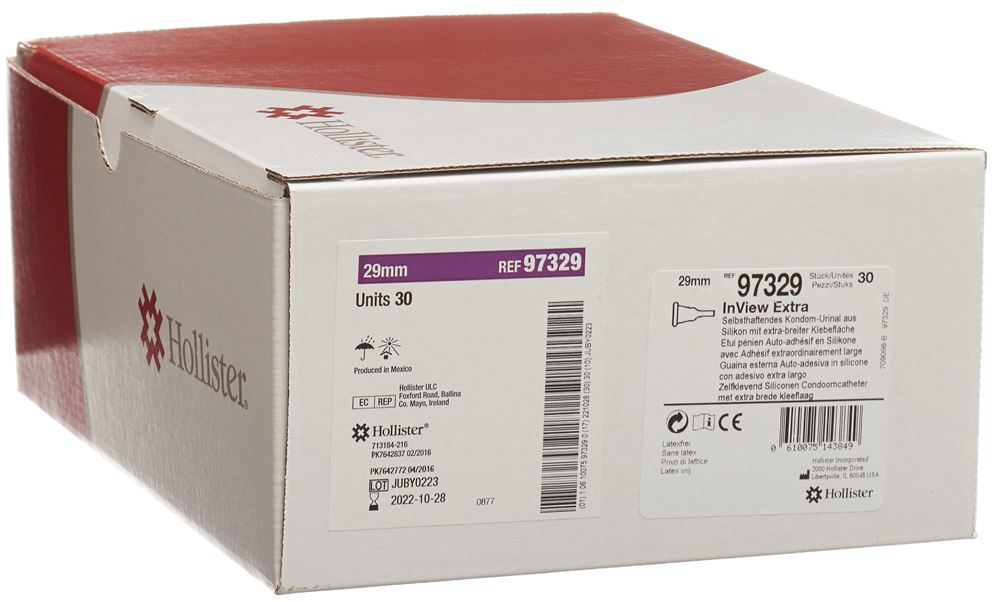 Hollister InView Kondom Urinal<br>30 Stück, 29mm, Extra