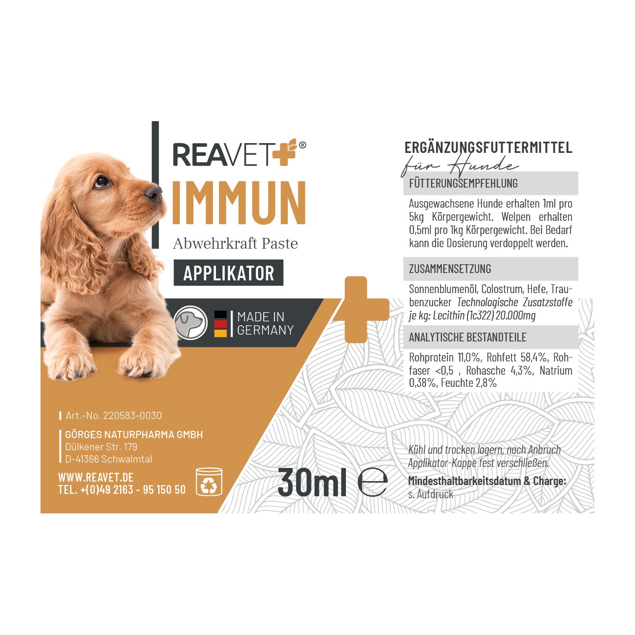 REAVET Immun Paste 30ml