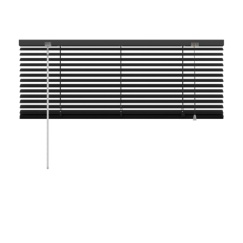 GAMMA aluminum jaloezie 25 mm zwart (kleurnr. 203) 100x130 cm (bxh)