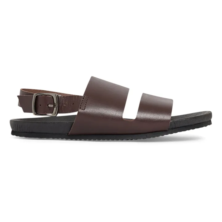Bonpoint Sandales Cuir Trek | Chocolat