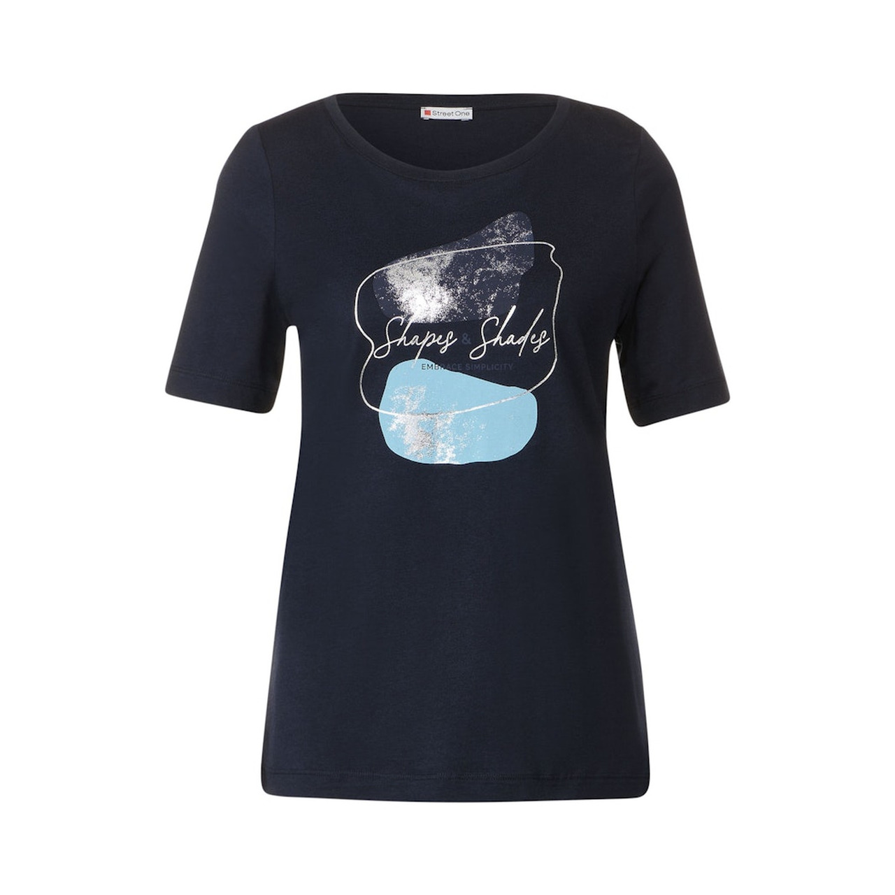 Street One Foil part print shirt