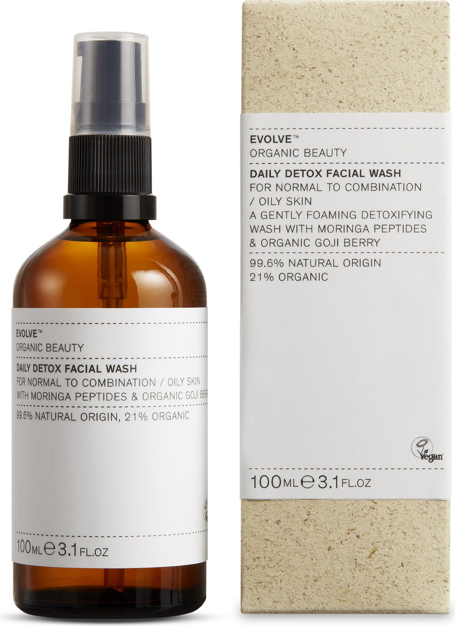 Evolve Organic Beauty  Daily Detox Facial Wash, 100 ml