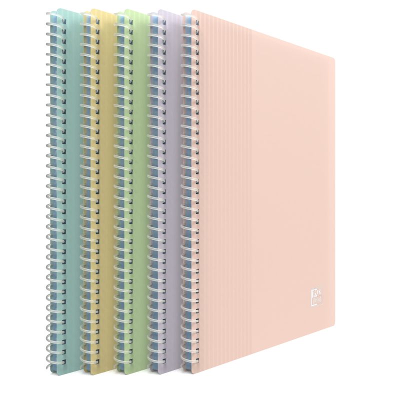 Protege-Docs Spiral Oxford School Life A5 40 Poch PP Opaque Assorti Pastel Pav
