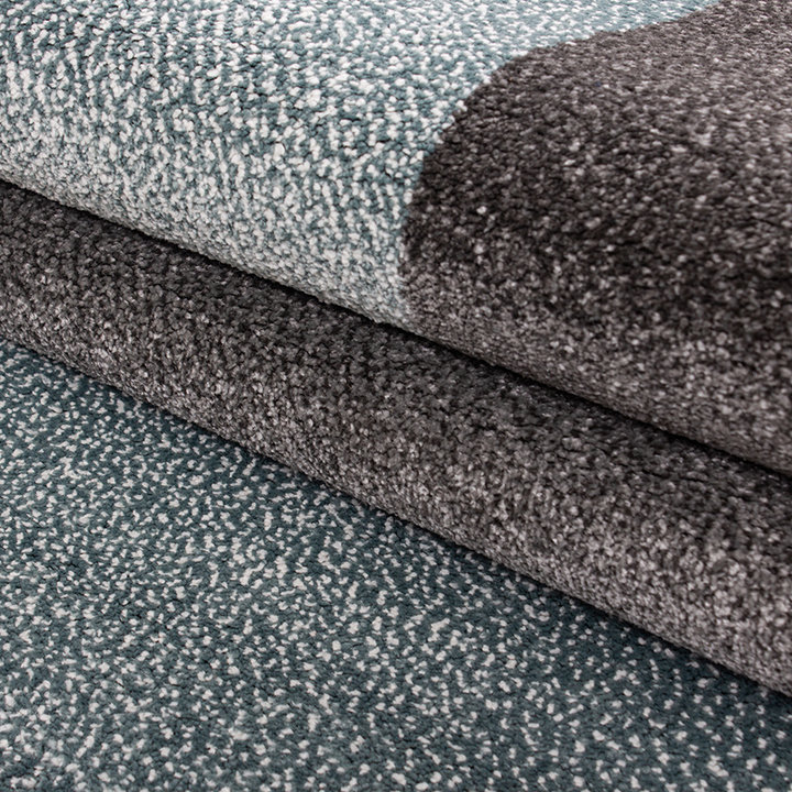 Modern vloerkleed - Lucca Blauw 1810 | Uniek!