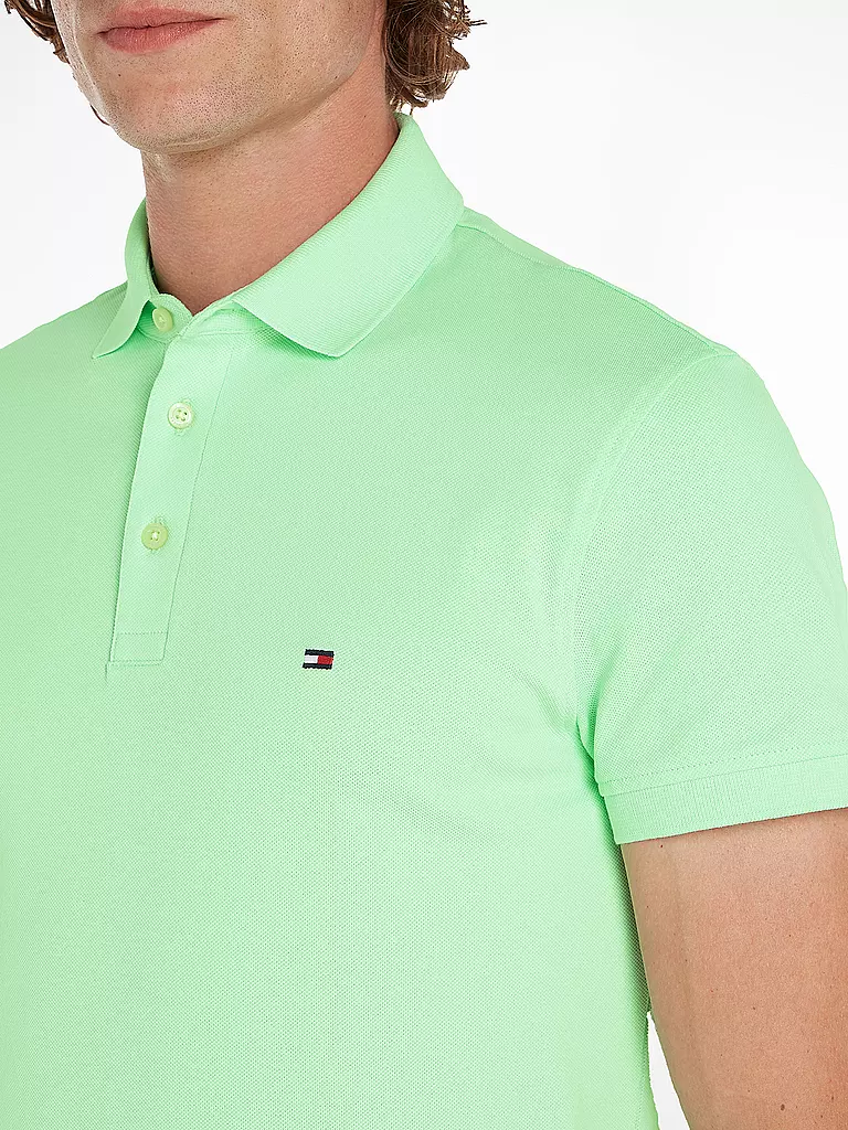 TOMMY HILFIGER Poloshirt Slim Fit hellgrün