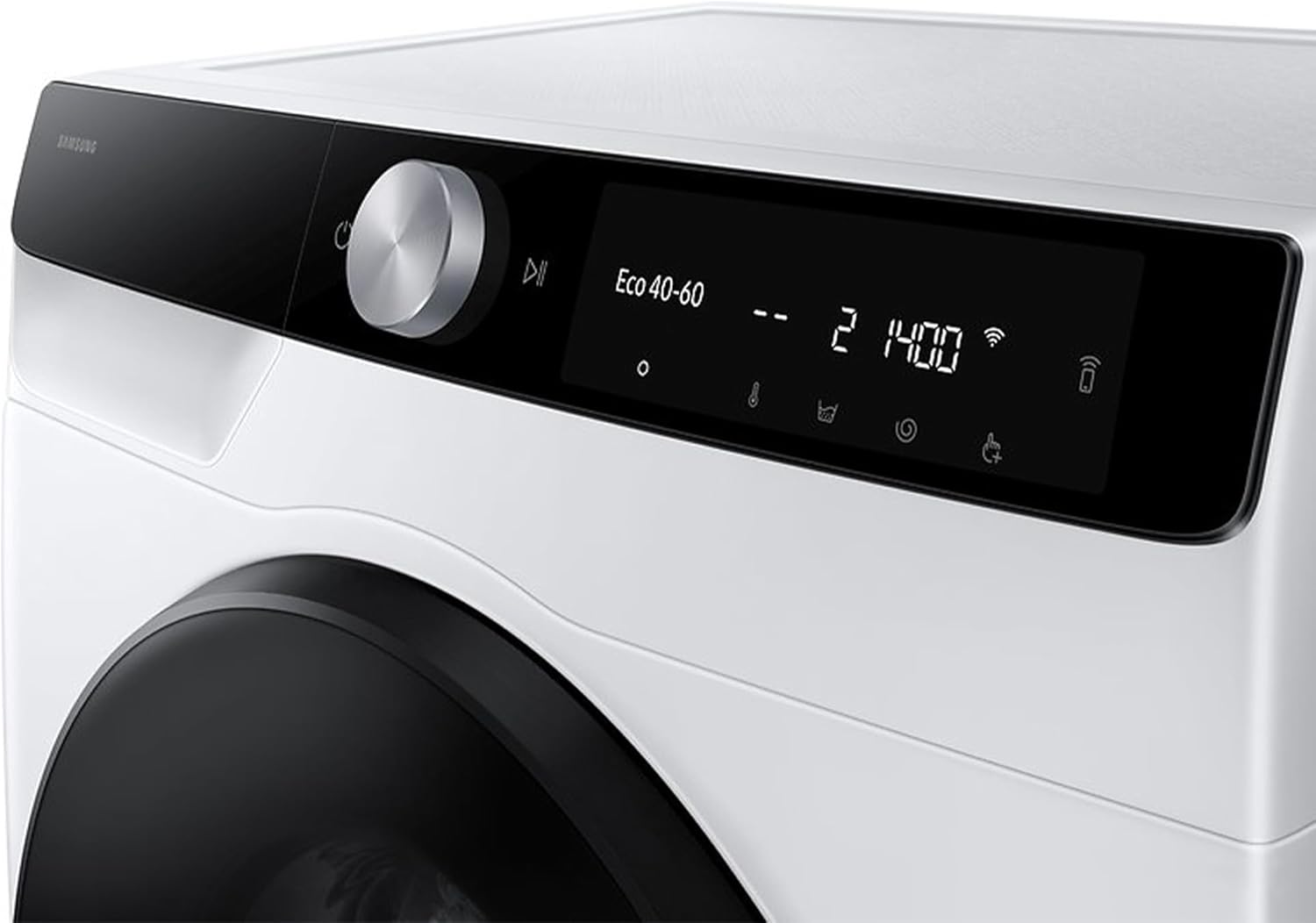 Samsung WD6100D SLIM AI Waschtrockner WD90DG6G94BKU2, 9+5 kg, Extra sparsam, EEK: E/A (-10%), Nur 48 cm tief, Waschmaschine + Trockner in einem, AI Wash, Ecobubble, SmartThings, SuperSpeed, Weiß