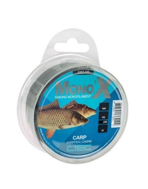 C-Tec Mono X Carp Black 0.35mm\/9.3kg 300m - Vislijn -