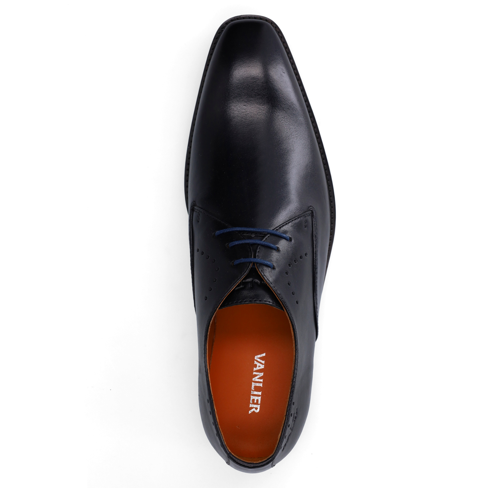 Zwarte leren veterschoenen