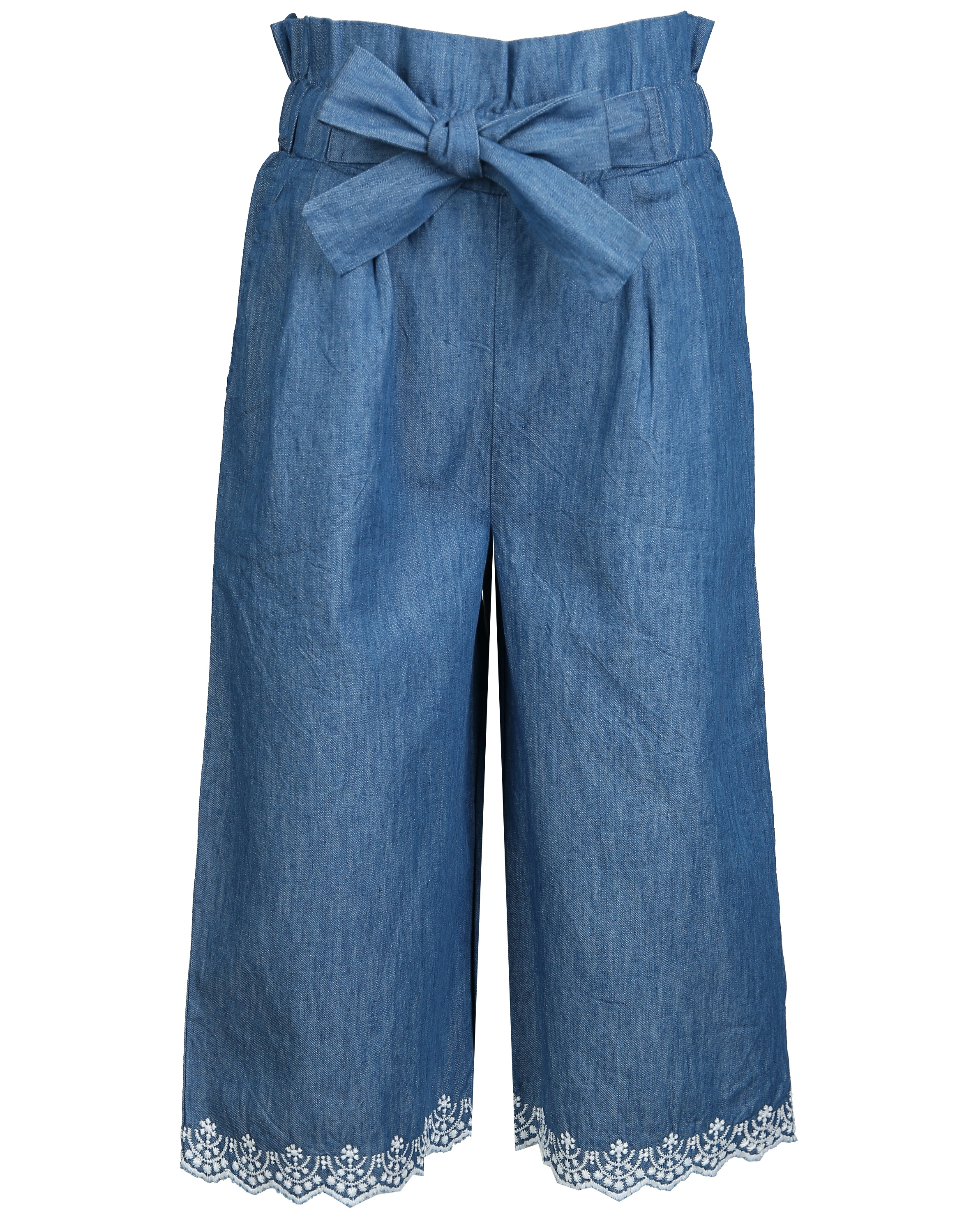 Stoffhose COTTON CULOTTE in blue denim
