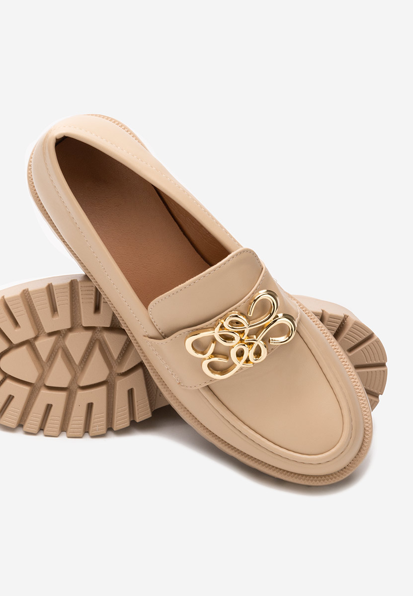 Mocassins élégants femme kaki Cheryl