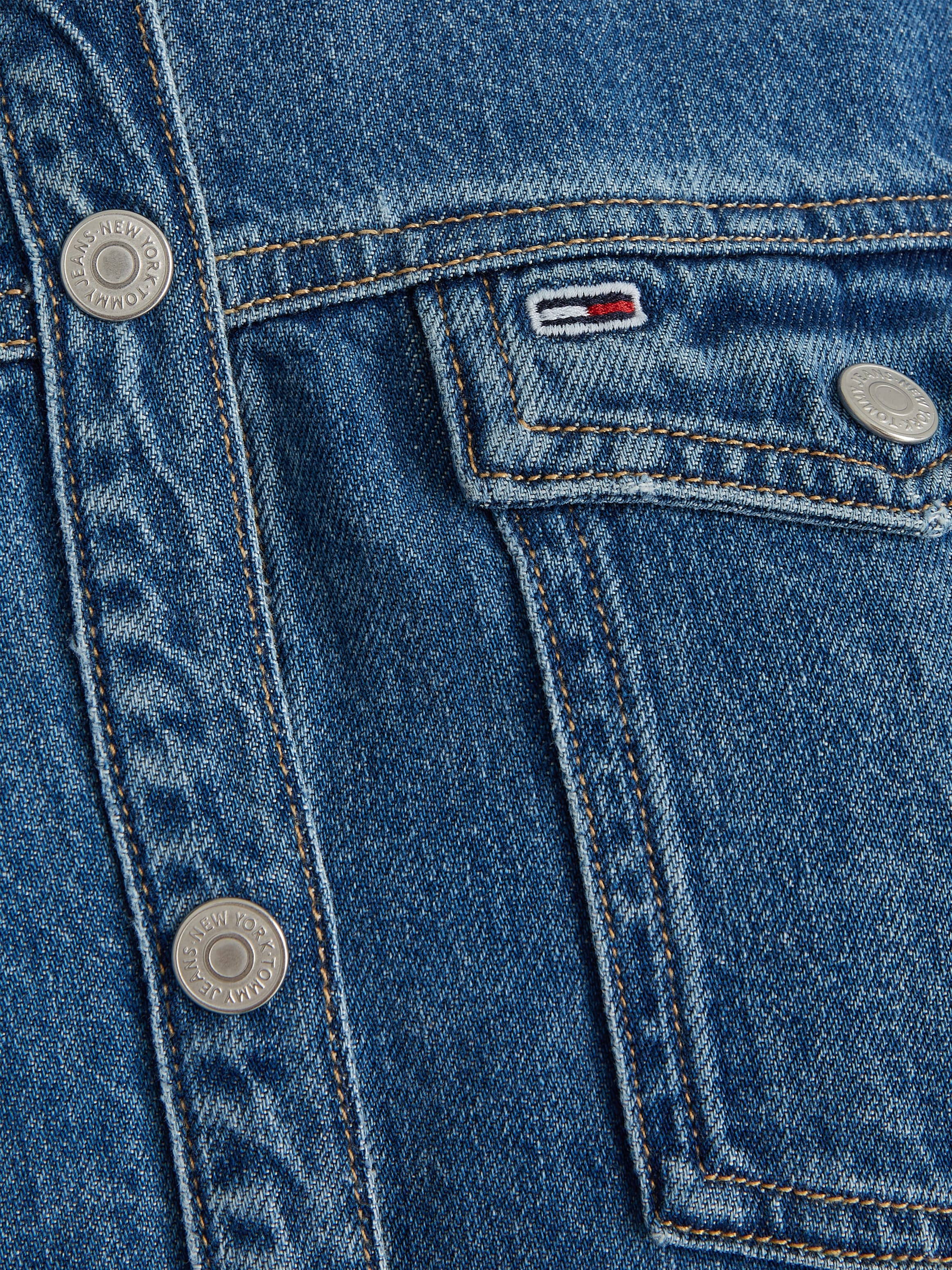 Tommy Jeans Jeanskleid »ALINE LS DRESS AH5032 EXT« mit Logostickerei