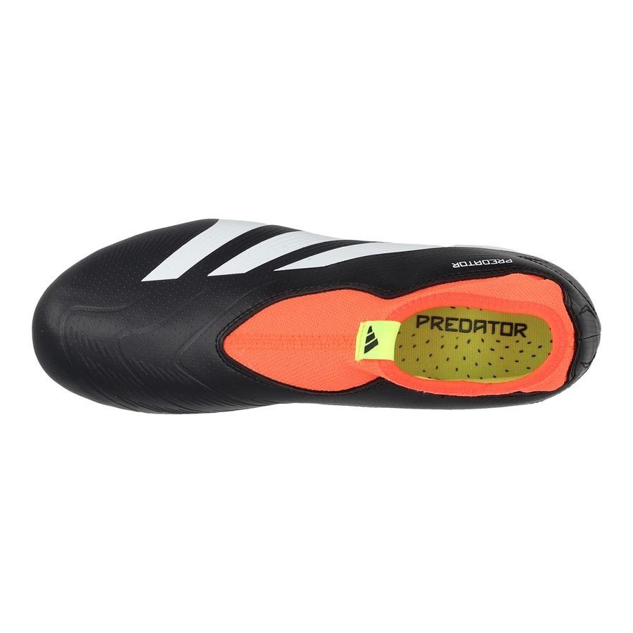 adidas Predator League Laceless FG Solar Energy - Noir/Blanc/Rouge Enfant